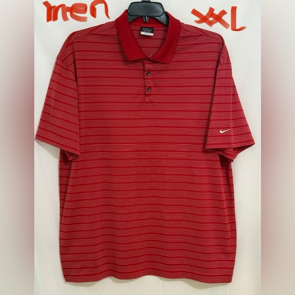 Nike Red Polo Shirt Classic Design